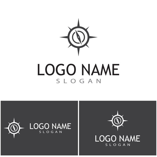 Compass icon vector illustration design logo template