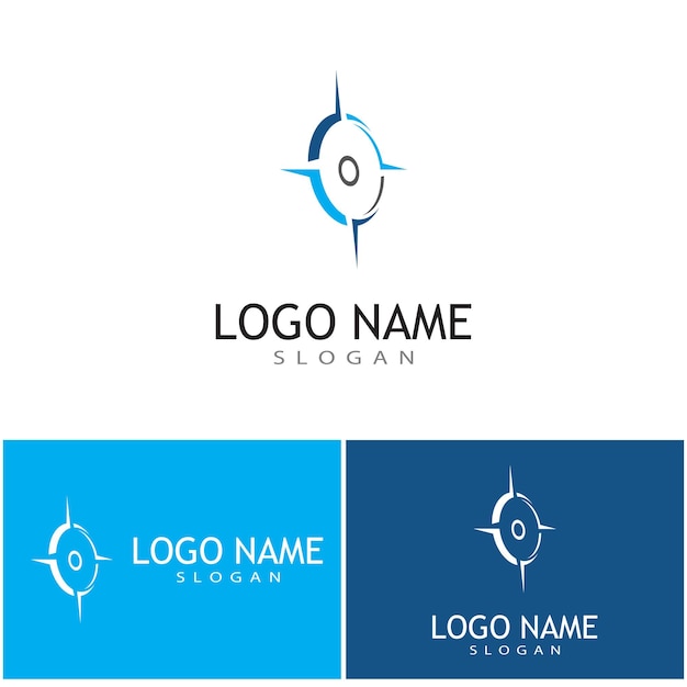 Compass icon Vector Illustration design Logo template