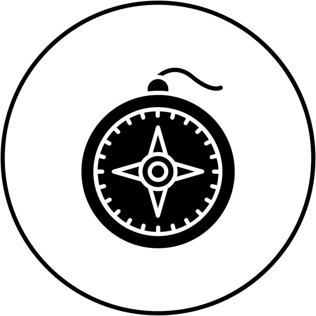 Vector compass icon vector image can be used for logistics