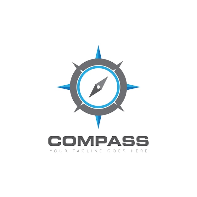 Compass Logo Design Template Unique