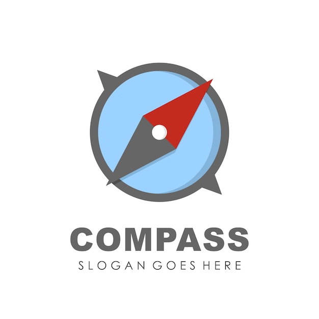 Vector compass logo design template