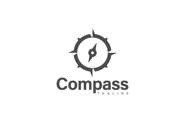 Vector compass logo design vector