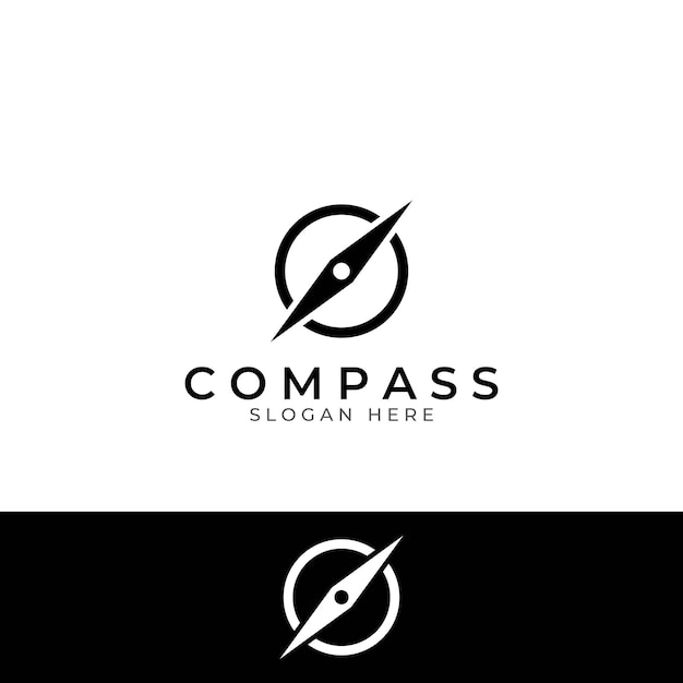 Compass logo directional guide or pandom compass logo icon vector illustration template