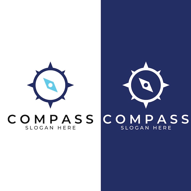 Compass logo directional guide or pandom Compass logo icon vector illustration template