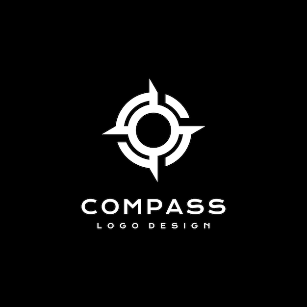 Compass logo icon design template