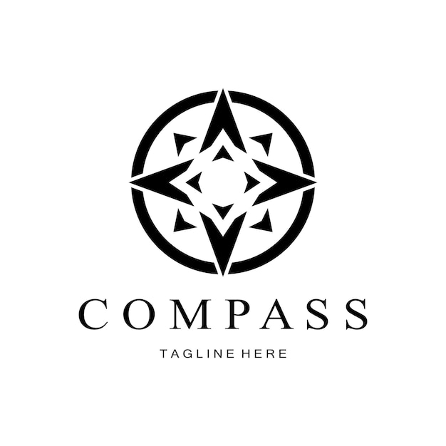 Compass logo icon isolated