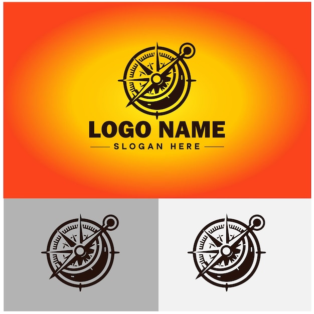 Icona del logo compass grafica vettoriale per l'app di marca aziendale icona della direzione modello del logo della bussola