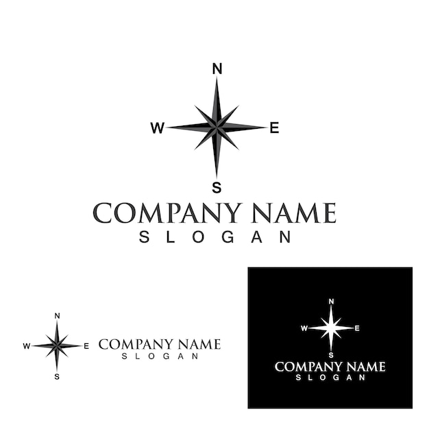Compass logo  signs and symbols vector