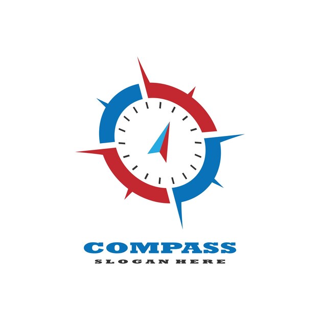 Vector compass logo template vector icon illustration design