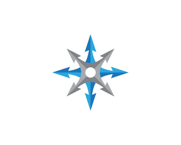Vector compass logo template