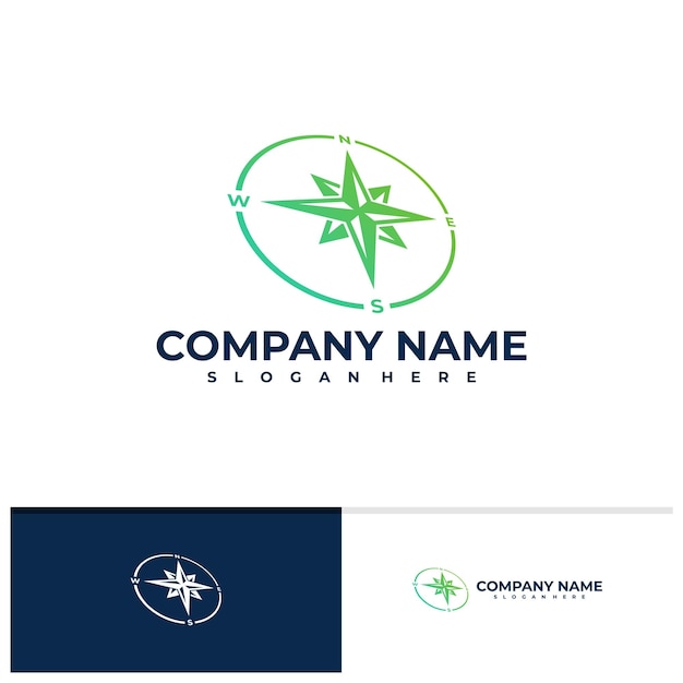 Compass logo vector template Creative Compass logo design concepts