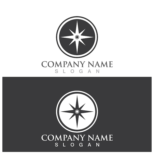 Compass navigation icon vector illustration template design