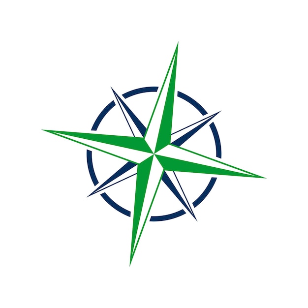 Vector compass rose icon vector logo template