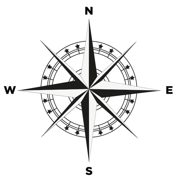 Compass Rose vector