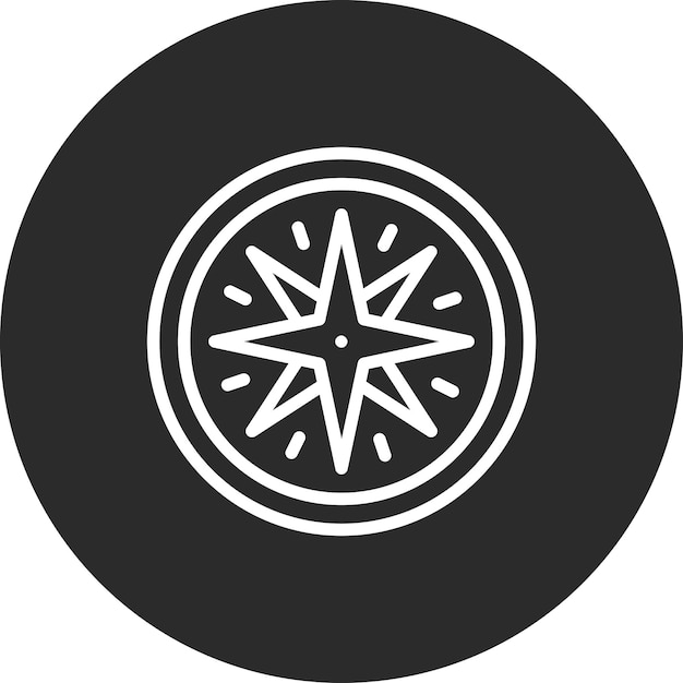 Compass vector icon illustration of Office Stationery iconset