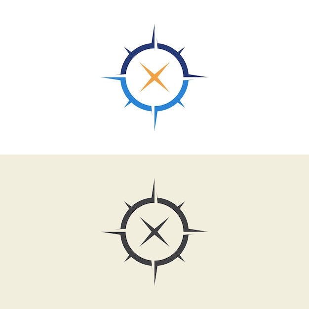 compass vector icon template