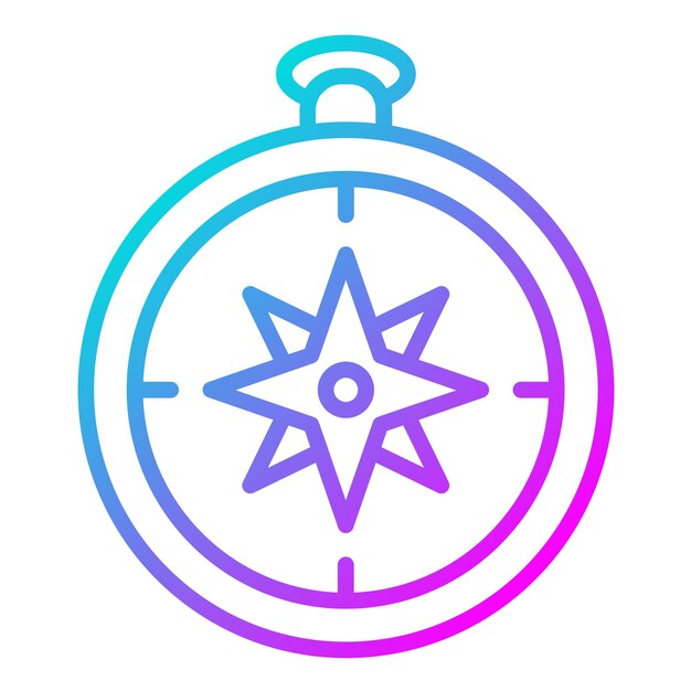 Compass vector illustratie stijl
