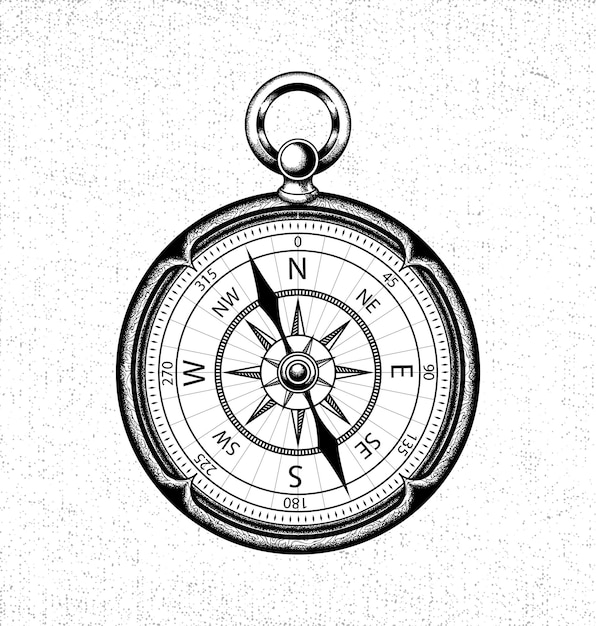 Vector compass vector illustration
