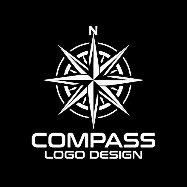 Vector compass vector logo design