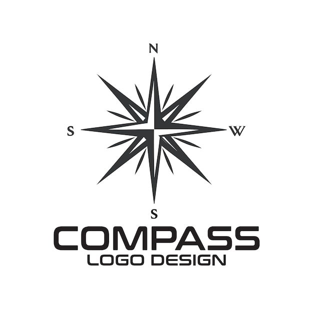 Compass Vector Logo Ontwerp