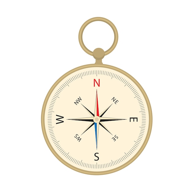 Compasses flat design Vector Illustration