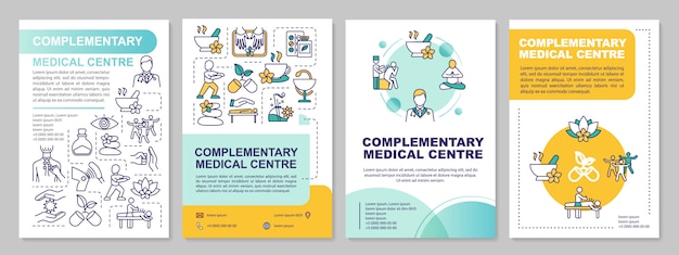Complementair medisch centrum brochure sjabloon