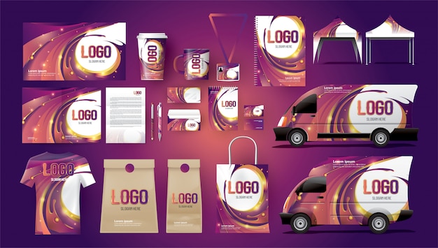 Vector complete corporate identity package