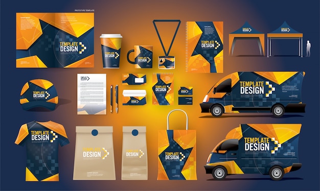 Vector complete corporate identity package