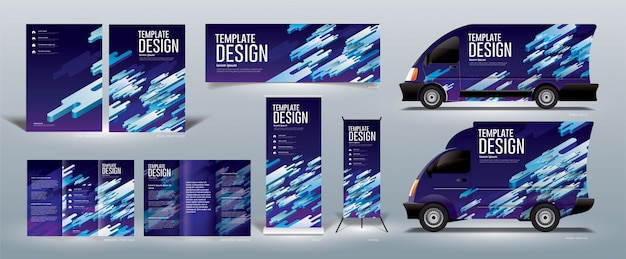 Vector complete corporate identity package