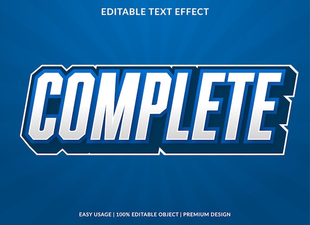 complete editable text effect template use for business logo and brand