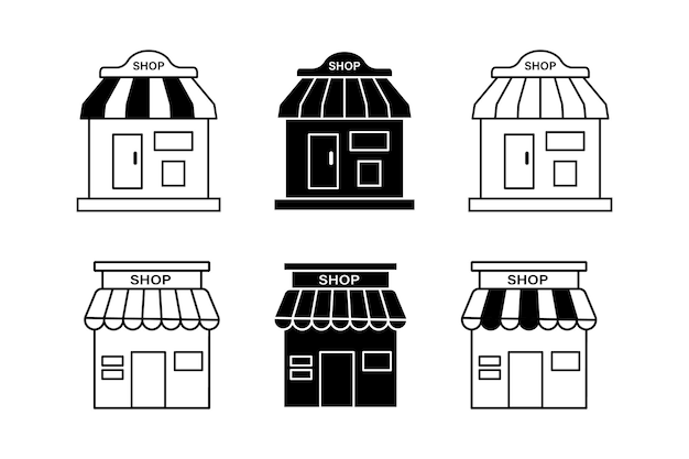 Complete Icon Kit for Building Attractive Online Convenience Shops Creative Online Shop Icons