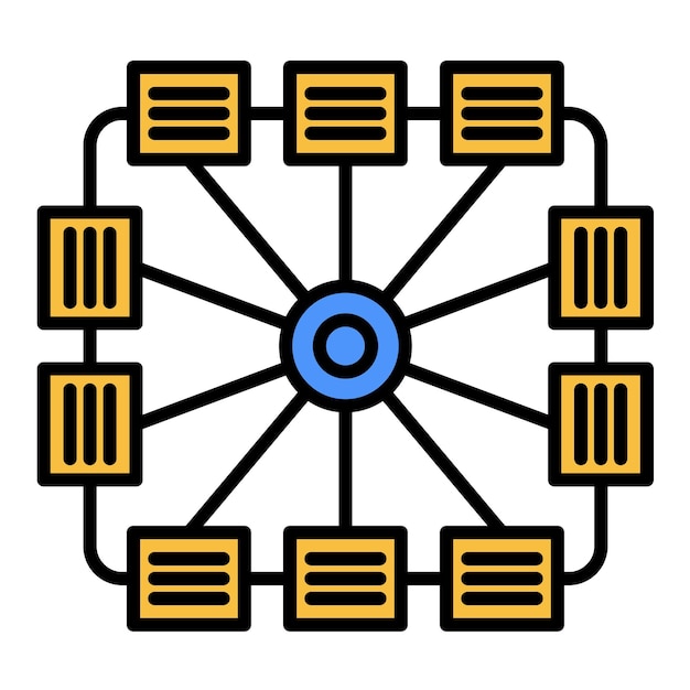 Complexiteit Platte illustratie