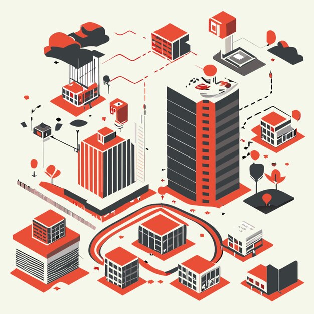 The complexity of systems vector illustration flat 2 | Premium AI ...