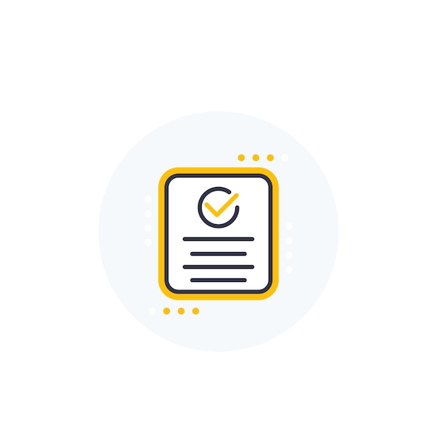 Compliance icon on white