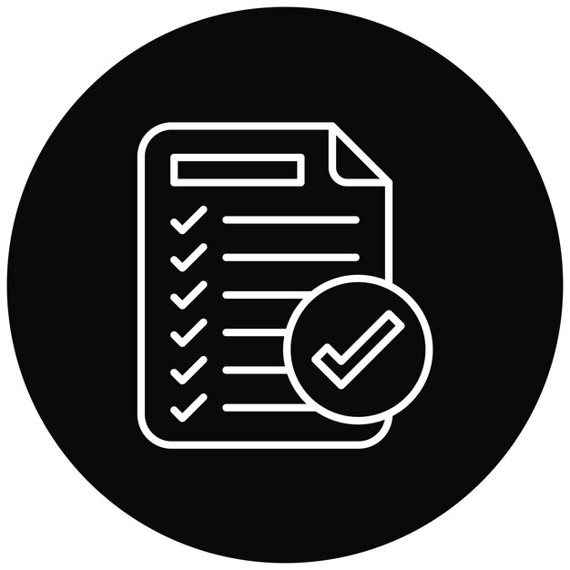 Векторное изображение значка завершенных задач может использоваться для управления проектами