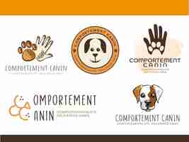 Vector comportement canin blason