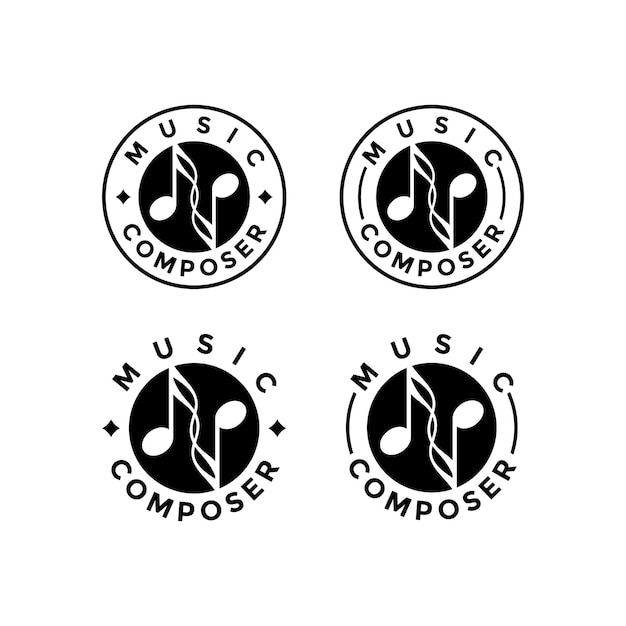 Download del modello di progettazione del logo del compositore
