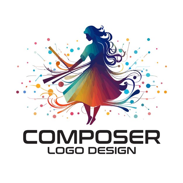 Composer vector logo design