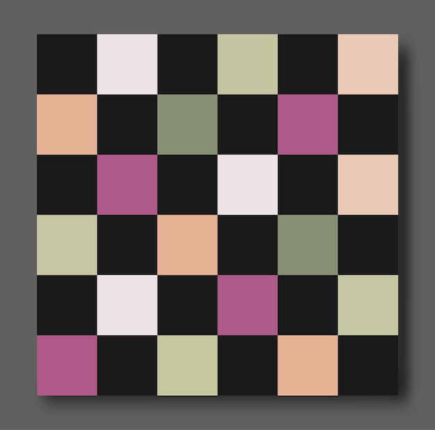 Vector composition of black and colored squares an idea for backgrounds textures textiles packaging interior design and creative ideas