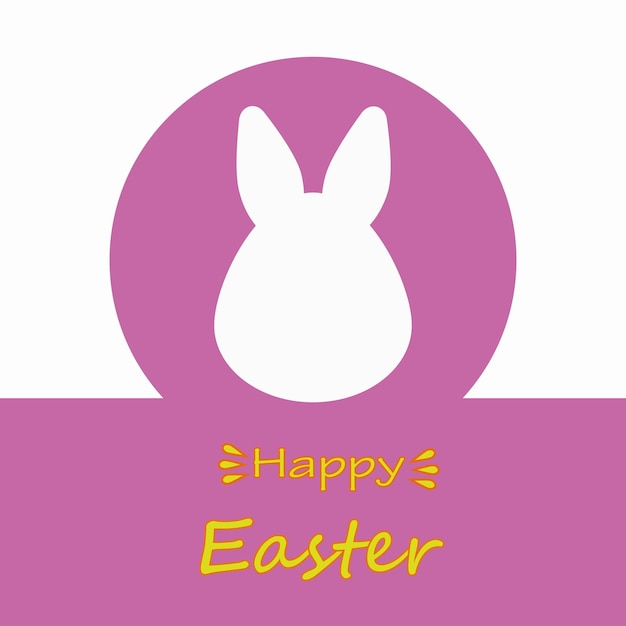 Vector composition for the design of a greeting card for easter
