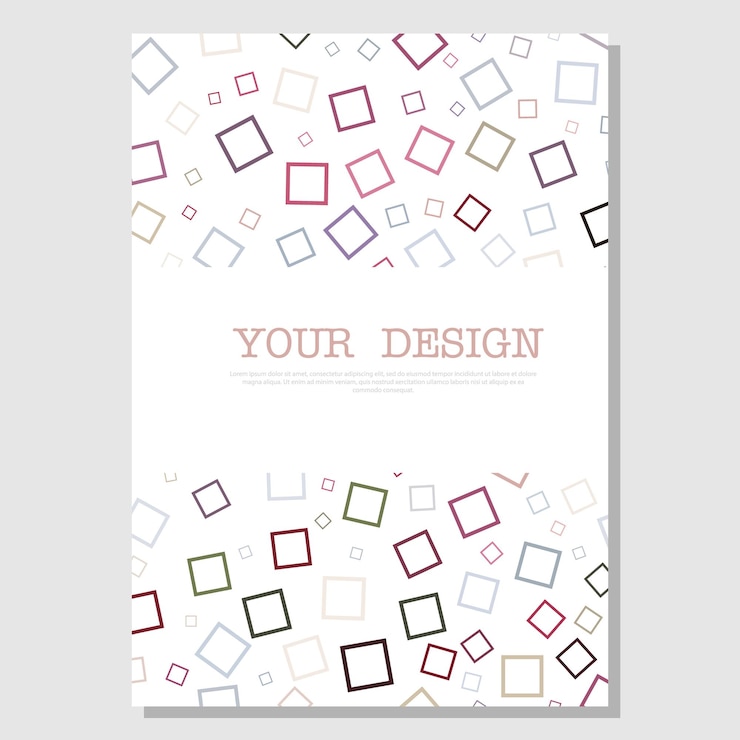 वेक्टर the composition of geometric shapes layout for creative ideas for the design of title pages covers books brochures leaflets posters booklets layout of the interior and decoration ideas simple style