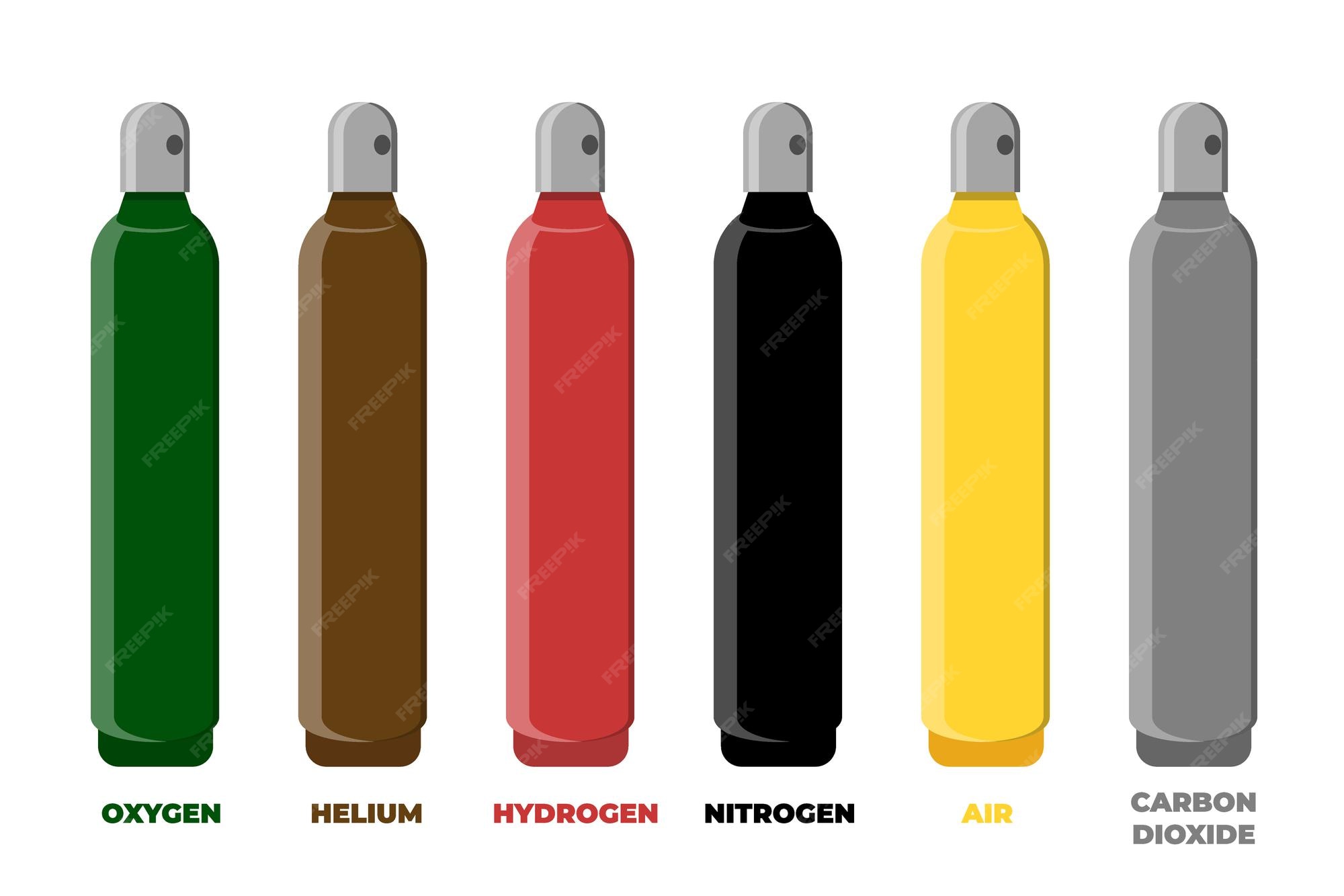 premium-vector-compressed-gas-storage-cylinder-identification-color-set