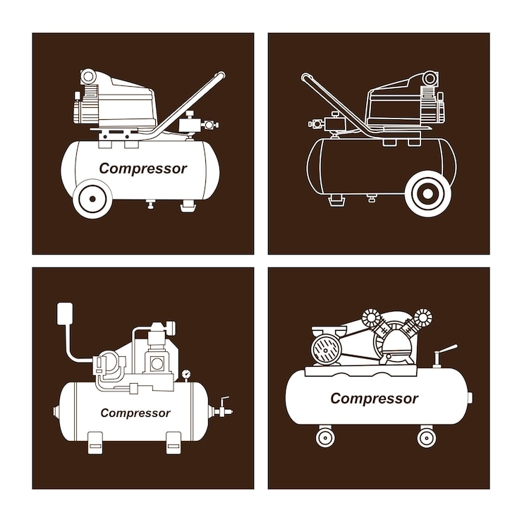 Vector compressor icon