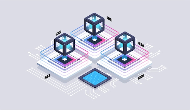 Computation of big data center isometric technology