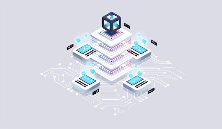Vector computation of big data center isometric technology