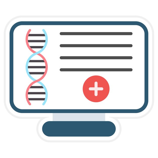 Computational Biology icoon vector afbeelding Kan worden gebruikt voor Bioengineering