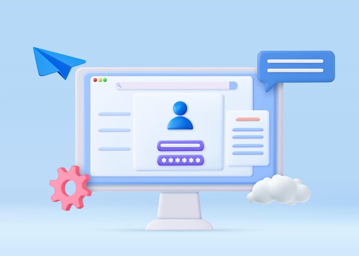 Vector computer and account login and password