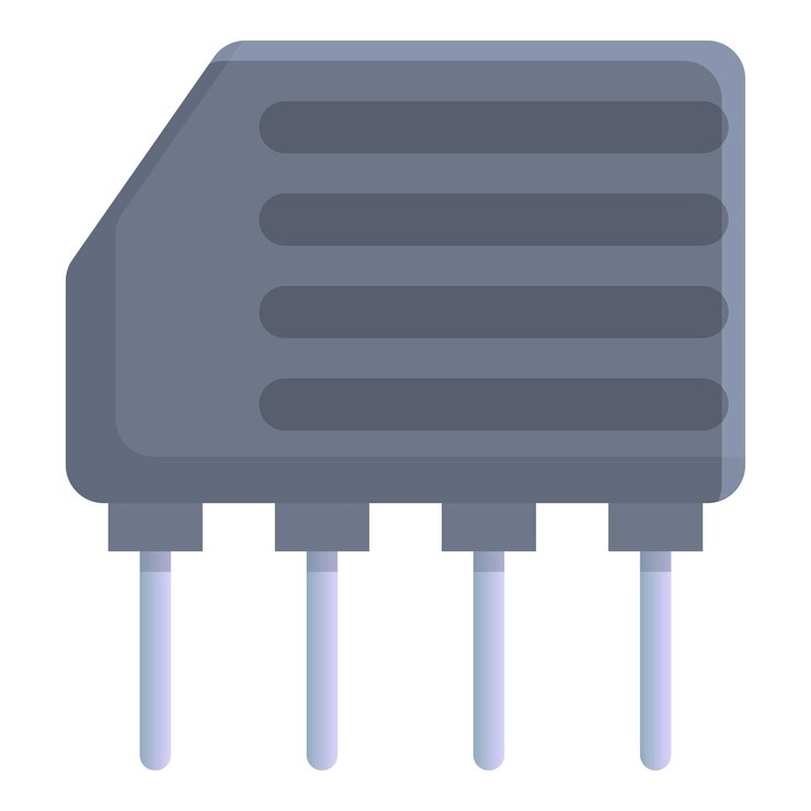 Vector computer capacitor icon cartoon of computer capacitor vector icon for web design isolated on white background
