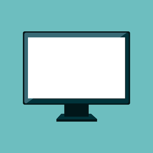 computer desktop display isolated icon 