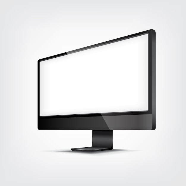 Vector computer display illustration